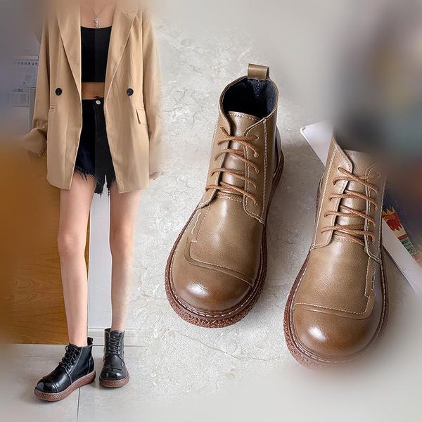 lace up boots shoes boots-women booties woman 2020 low heel winter footwear round toe rubber ladies ankle flat autumn fabric, Black
lace up boots shoes boots-women booties woman 2020 low heel winter footwear round toe rubber ladies ankle flat autumn fabric, Black