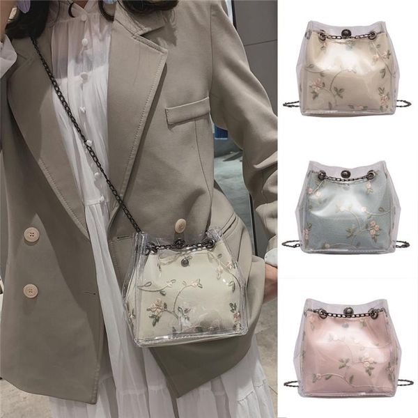 shoulder bags 2021 women elegant transparent clear jelly pvc floral embroidery chain crossbody bag solid casual purse handbag
shoulder bags 2021 women elegant transparent clear jelly pvc floral embroidery chain crossbody bag solid casual purse handbag