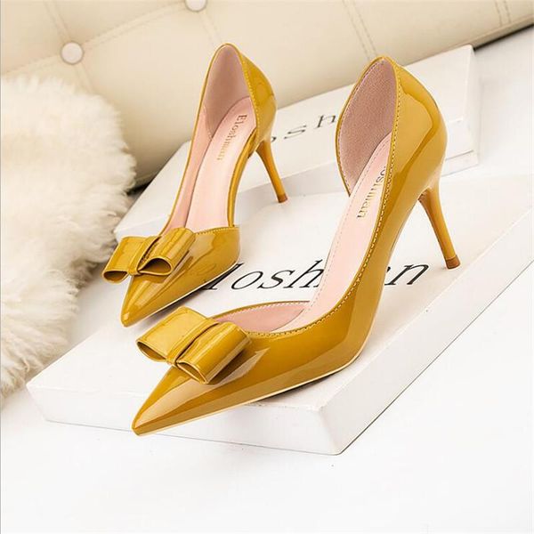 dress shoes 2021 woman medium 7cm high heels scarpins knots purple yellow escarpins tacones stiletto wedding valentine pumps, Black
dress shoes 2021 woman medium 7cm high heels scarpins knots purple yellow escarpins tacones stiletto wedding valentine pumps, Black