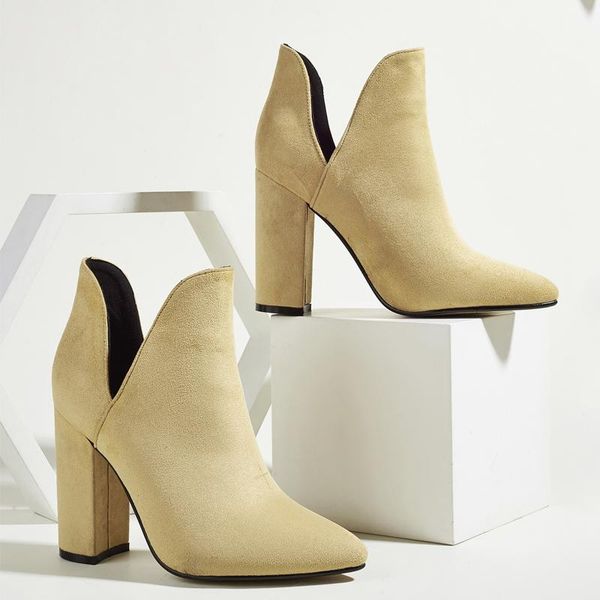 boots women ankle thick high heels pumps ladies short booties vintage v mouth female fashion winter causal woman shoes, Black
boots women ankle thick high heels pumps ladies short booties vintage v mouth female fashion winter causal woman shoes, Black