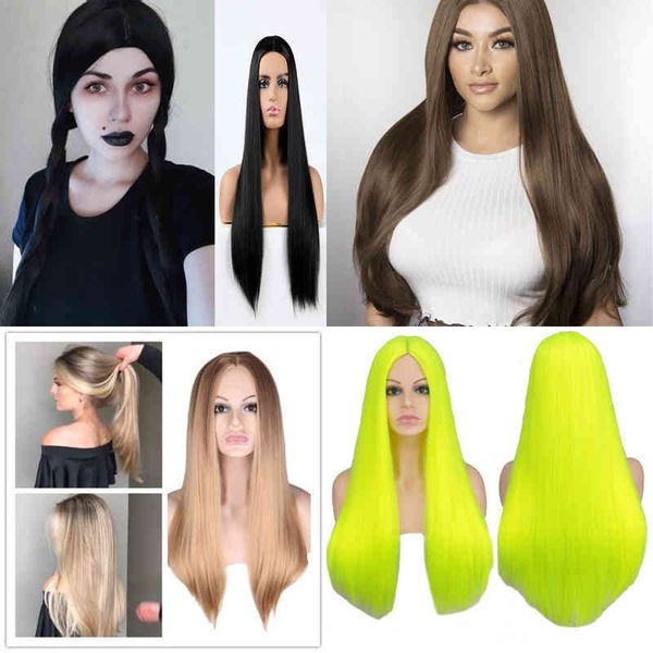 hair qqxcaiw long straight middle part black white pink orange purple gray heat resistant synthetic for women 220301, Black;brown
hair qqxcaiw long straight middle part black white pink orange purple gray heat resistant synthetic for women 220301, Black;brown