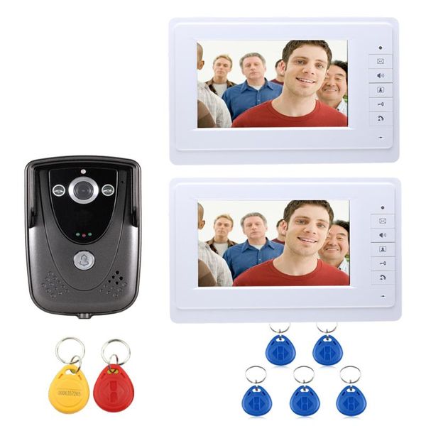 video door phones wholesale wired 7 inch phone intercom entry system with 2 white monitor + doorbell camera
video door phones wholesale wired 7 inch phone intercom entry system with 2 white monitor + doorbell camera