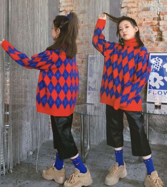 girls' plaid sweater outerwear 2021 spring and autumn new zhongda korean knitwear children's wear, Blue
girls' plaid sweater outerwear 2021 spring and autumn new zhongda korean knitwear children's wear, Blue