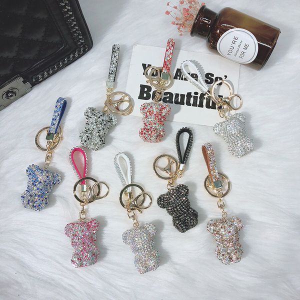 cute crystal wallet keychain bag pendant car key chains full rhinestone bear keyring jewelry fashion accessaries for women kimter-k257fa
cute crystal wallet keychain bag pendant car key chains full rhinestone bear keyring jewelry fashion accessaries for women kimter-k257fa