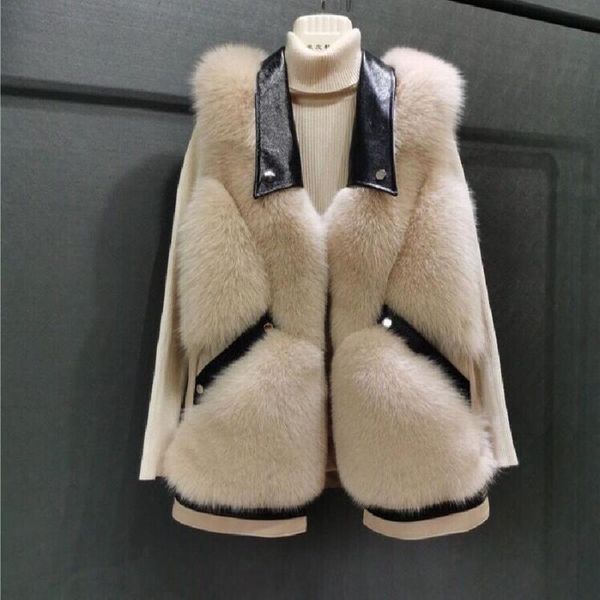 women's fur & faux women 2021 autumn winter vest fashion female artificial sleeveless vests warm coats ladies waistcoat e249, Black
women's fur & faux women 2021 autumn winter vest fashion female artificial sleeveless vests warm coats ladies waistcoat e249, Black