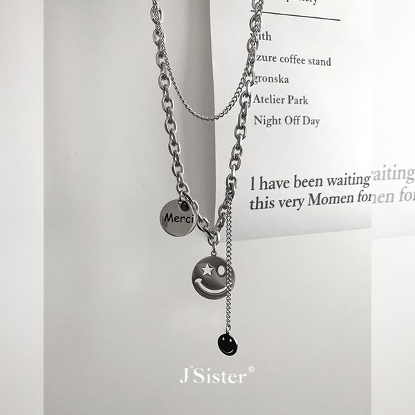 jsister дизайн меньшинство улыбающееся лицо ожерелье мужчин и женщин моды уличных хип-хоп свитер цепи титана стали аксессуары не увядает, Silver
jsister дизайн меньшинство улыбающееся лицо ожерелье мужчин и женщин моды уличных хип-хоп свитер цепи титана стали аксессуары не увядает, Silver