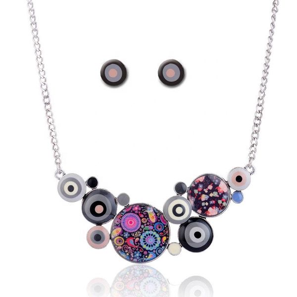 jewelry set of jewelry sets fashion enamel geometric stud earrings & necklace set factory wholesale for women gifts, Silver
jewelry set of jewelry sets fashion enamel geometric stud earrings & necklace set factory wholesale for women gifts, Silver