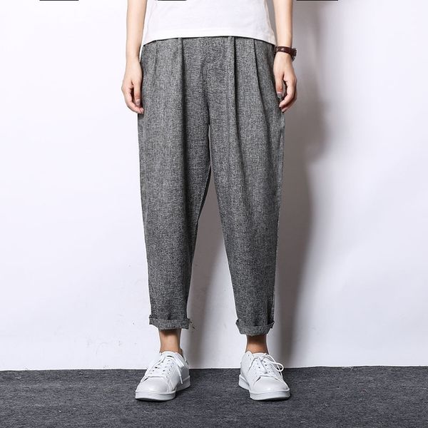 zc8i6 summer imitation ankle-length wide wide turnip leg and linen cotton wide-leg linen harem thin men's pants radish pants men's, Blue
zc8i6 summer imitation ankle-length wide wide turnip leg and linen cotton wide-leg linen harem thin men's pants radish pants men's, Blue