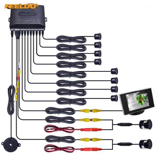 feeldo 1set car 8 sensors/18.5mm camera/monitor front&rear dual view parking sensor backup radar system #ct-44541
feeldo 1set car 8 sensors/18.5mm camera/monitor front&rear dual view parking sensor backup radar system #ct-44541