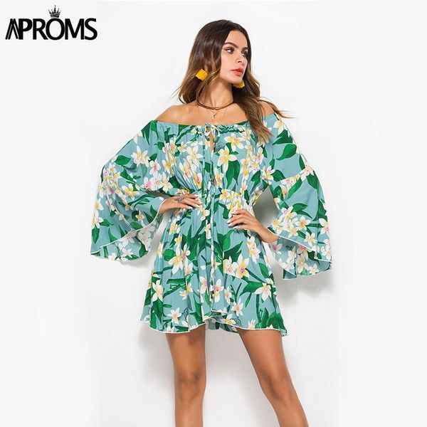 aproms summer flare sleeve sunflower print dress women long sleeve off shoulder loose dress 2020 female beach streetwear dresses1, Black;gray
aproms summer flare sleeve sunflower print dress women long sleeve off shoulder loose dress 2020 female beach streetwear dresses1, Black;gray