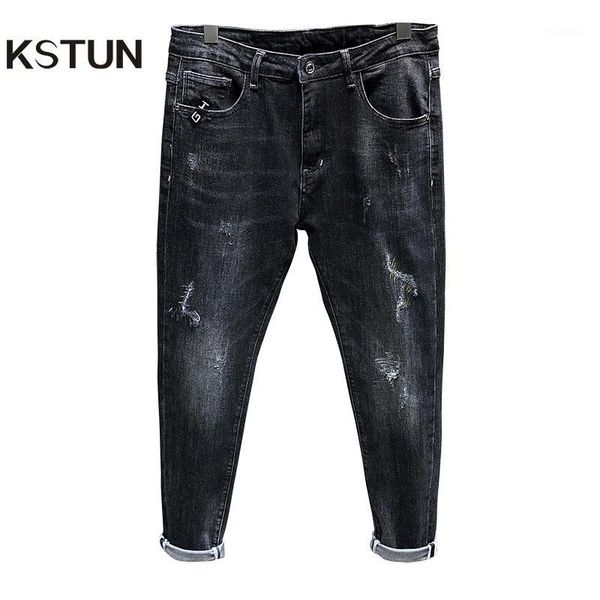 ripped jeans men skinny jeans pants spring and autumn gray elasticity denim mens wear casual pants patched biker slim1, Blue
ripped jeans men skinny jeans pants spring and autumn gray elasticity denim mens wear casual pants patched biker slim1, Blue