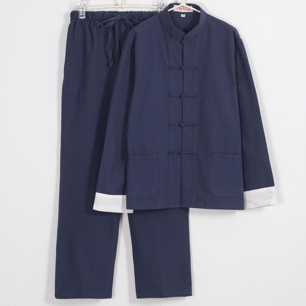 men's chinese style long-sleeve suit hanfu shirt + trousers casual traditional clothing male tai chi suit men shirts1, Gray
men's chinese style long-sleeve suit hanfu shirt + trousers casual traditional clothing male tai chi suit men shirts1, Gray