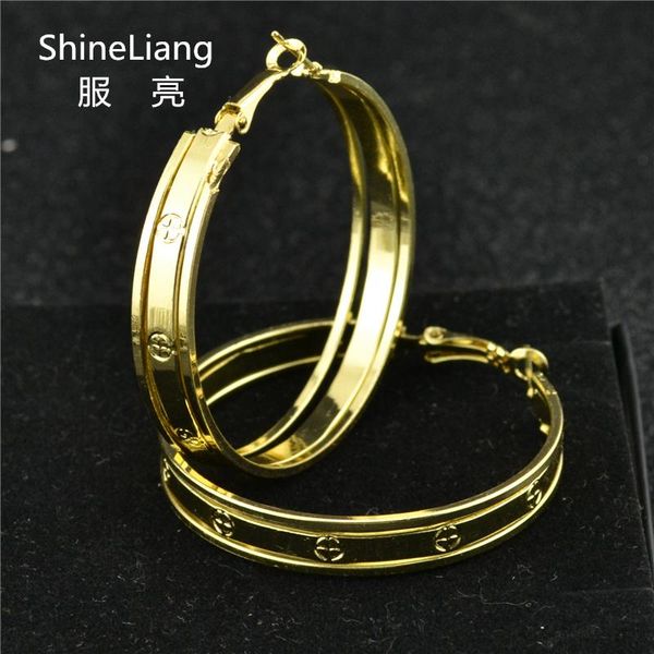 hoop earrings for women fashion female jewelry accessories new big circle gold wide round weight 18.5g wholesale ladies earrings, Golden;silver
hoop earrings for women fashion female jewelry accessories new big circle gold wide round weight 18.5g wholesale ladies earrings, Golden;silver