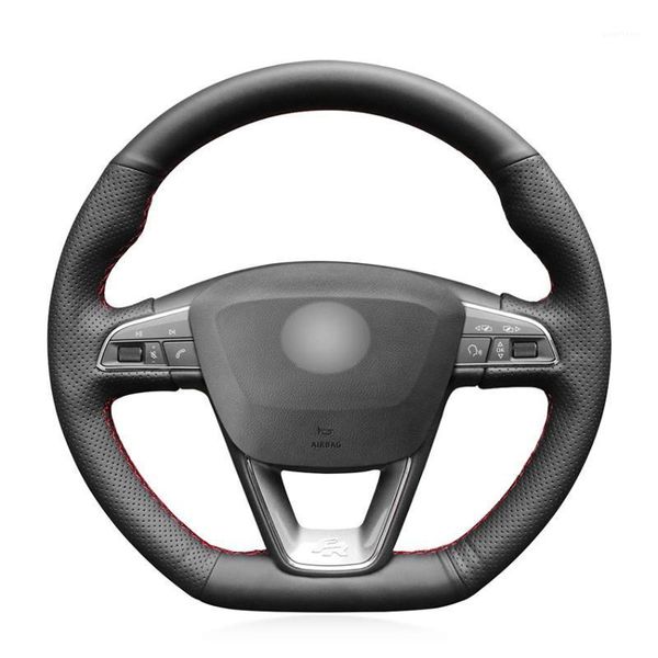black artificial leather car steering wheel cover for seat leon r 2013-2020 leon st 2013-2020 ateca 2020-20201
black artificial leather car steering wheel cover for seat leon r 2013-2020 leon st 2013-2020 ateca 2020-20201