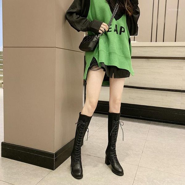 women's square heel calf-mid knitted high-hee motorcycle boots black not-over knee lace-up women's boots b61-70 jy1
women's square heel calf-mid knitted high-hee motorcycle boots black not-over knee lace-up women's boots b61-70 jy1