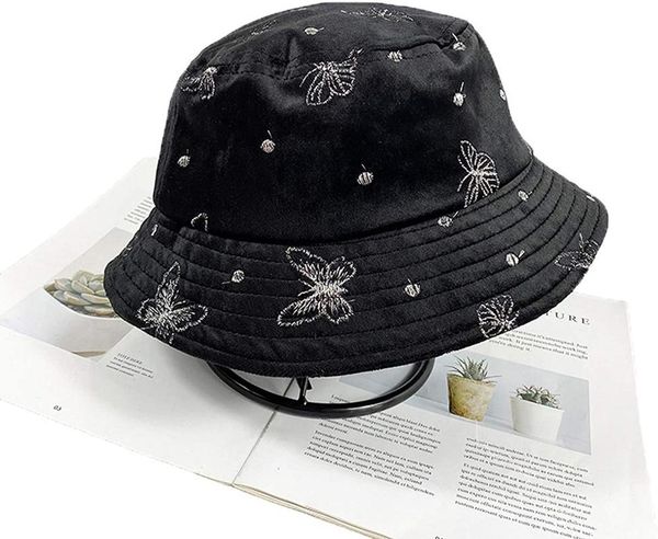 40# women fashion fisherman's hat butterfly print bucket sun hat butterfly floppy fishman wide beach cap sun protection cap, Blue;gray
40# women fashion fisherman's hat butterfly print bucket sun hat butterfly floppy fishman wide beach cap sun protection cap, Blue;gray