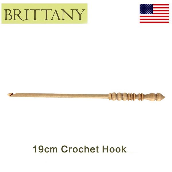 brittany 19cm birch crochet hook, Black 
brittany 19cm birch crochet hook, Black