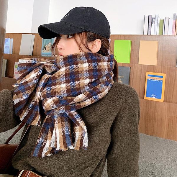 scarves 2021 plaid winter scarf women warm foulard solid fashion casual scarfs cashmere bufandas hombre, Blue;gray
scarves 2021 plaid winter scarf women warm foulard solid fashion casual scarfs cashmere bufandas hombre, Blue;gray