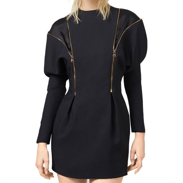 fashion brand dresszipper dress autumn 2020 new fashion temperament zipper split design long sleeve waist closing black dress xjomj xjo, Black;gray
fashion brand dresszipper dress autumn 2020 new fashion temperament zipper split design long sleeve waist closing black dress xjomj xjo, Black;gray