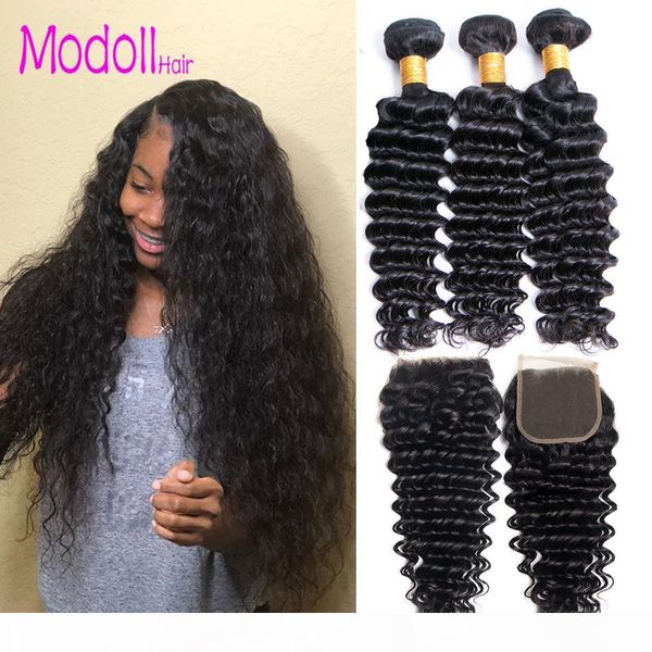 brazilian deep wave virgin hair bundles with transparent lace closure grace hair 3 4 bundles with closure remy hair bundles with closure, Black;brown
brazilian deep wave virgin hair bundles with transparent lace closure grace hair 3 4 bundles with closure remy hair bundles with closure, Black;brown