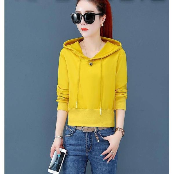 wqagx women's hooded 2019 autumn new korean style sweater long-sleeved short casual loose fashion sweatersweater waist jacket fashion, Black
wqagx women's hooded 2019 autumn new korean style sweater long-sleeved short casual loose fashion sweatersweater waist jacket fashion, Black