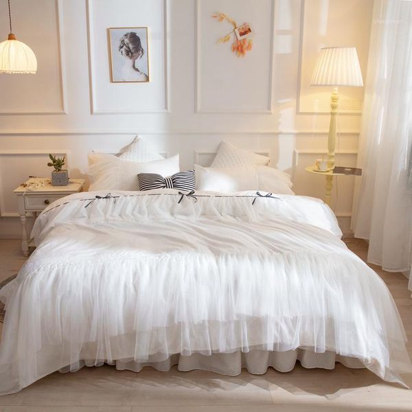 new cotton lace bedding set white duvet cover set bed linen tassels luxury princess bed skirt twin king wedding bedclothes1
new cotton lace bedding set white duvet cover set bed linen tassels luxury princess bed skirt twin king wedding bedclothes1