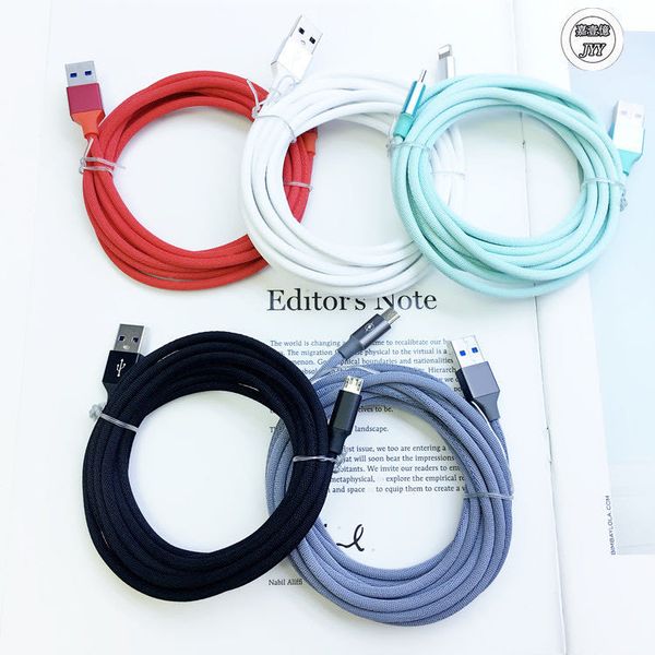 3ft 6ft 10ft metal housing braided micro usb cable 2.4a fast charging usb type c cable for android smart phone
3ft 6ft 10ft metal housing braided micro usb cable 2.4a fast charging usb type c cable for android smart phone