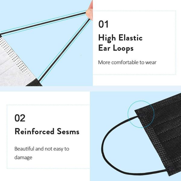 2021 latest face ply 5/20/50/100/200pcs non layer masks woven 3 disposable filter anti dust breathable mouth mask black in stock new
2021 latest face ply 5/20/50/100/200pcs non layer masks woven 3 disposable filter anti dust breathable mouth mask black in stock new