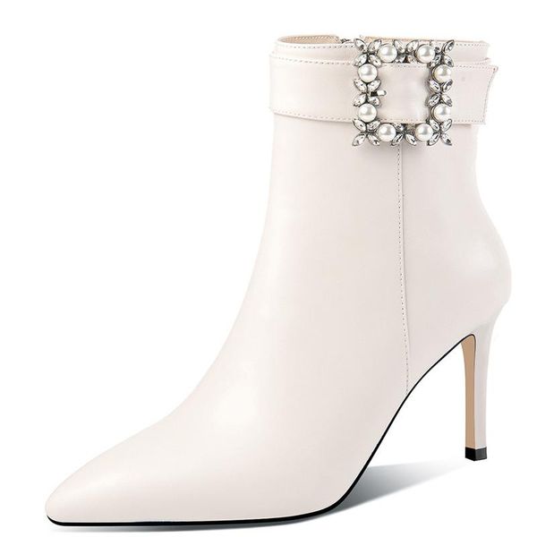 boots fashion bling rhinestone women ankle cow leather winter short plush pointed toe zipper crystal high heels female, Black
boots fashion bling rhinestone women ankle cow leather winter short plush pointed toe zipper crystal high heels female, Black