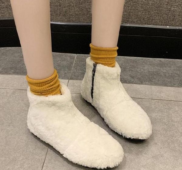 boots fashionable women's winter snow lamb wool warm cotton shoes flat outdoor sports1, Black
boots fashionable women's winter snow lamb wool warm cotton shoes flat outdoor sports1, Black