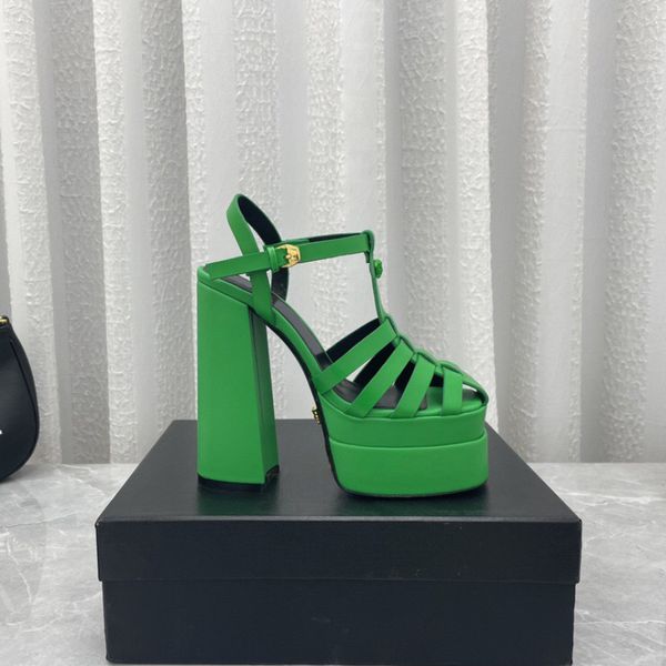 green la medusa juno platform sandals calf leather ankle strap side buckle block high heels square toe women's luxury designers dress s, Black
green la medusa juno platform sandals calf leather ankle strap side buckle block high heels square toe women's luxury designers dress s, Black
