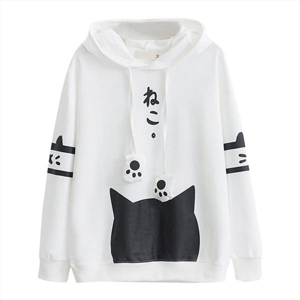 sweatshirts women 2020 casual long sleeve kitty cat print pocket thin hoodie japanese letter japan style hoodie yl5, Black
sweatshirts women 2020 casual long sleeve kitty cat print pocket thin hoodie japanese letter japan style hoodie yl5, Black