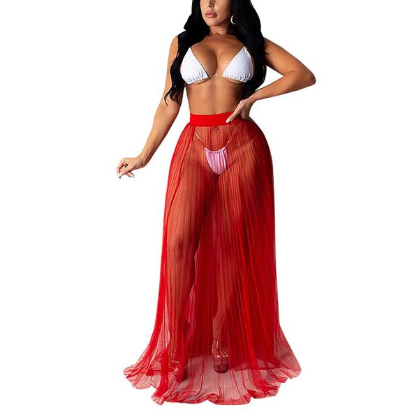 women transparent long skirt red pleated high waist floor length for ladies evening night club see through erotic skirt y1214, Black
women transparent long skirt red pleated high waist floor length for ladies evening night club see through erotic skirt y1214, Black