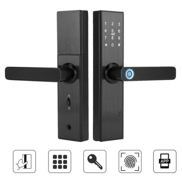 cerradura inteligente wifi touch screen fingerprint password ic card smart door lock with mechanical key for tuya lever lock
cerradura inteligente wifi touch screen fingerprint password ic card smart door lock with mechanical key for tuya lever lock