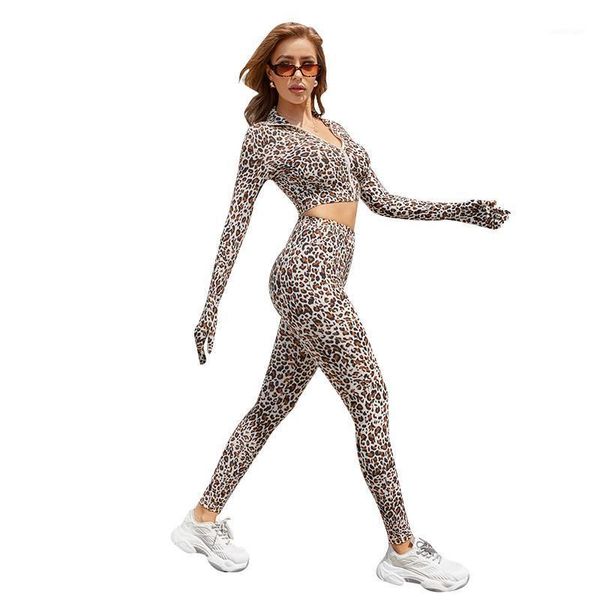 women's tracksuits leopard women two pieces set zipper crop with gloves long pants sknniy sports suit high street outdoor wear1, Gray
women's tracksuits leopard women two pieces set zipper crop with gloves long pants sknniy sports suit high street outdoor wear1, Gray
