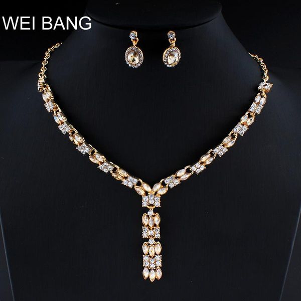 weibang women crystal jewelry set champagne necklace earrings set gift brides accessories dropshipping, Silver
weibang women crystal jewelry set champagne necklace earrings set gift brides accessories dropshipping, Silver