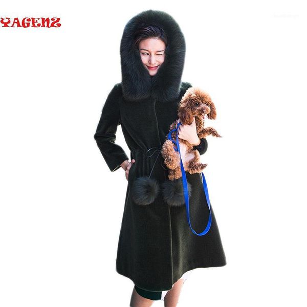 wool coat womens 2019 winter womens exquisite wool coat hooded collar elegant casual fur1, Black
wool coat womens 2019 winter womens exquisite wool coat hooded collar elegant casual fur1, Black