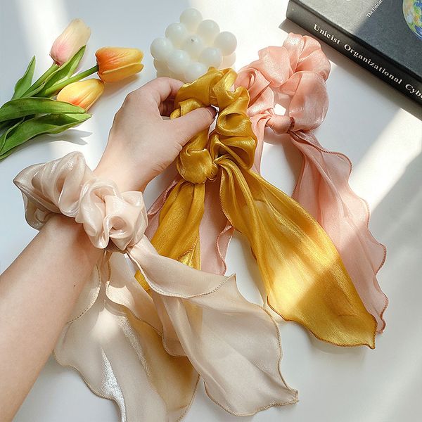 fashion satin ribbon headband bow scrunchies girls ties elastic band ponytail holder hair accessories for women, Slivery;white
fashion satin ribbon headband bow scrunchies girls ties elastic band ponytail holder hair accessories for women, Slivery;white