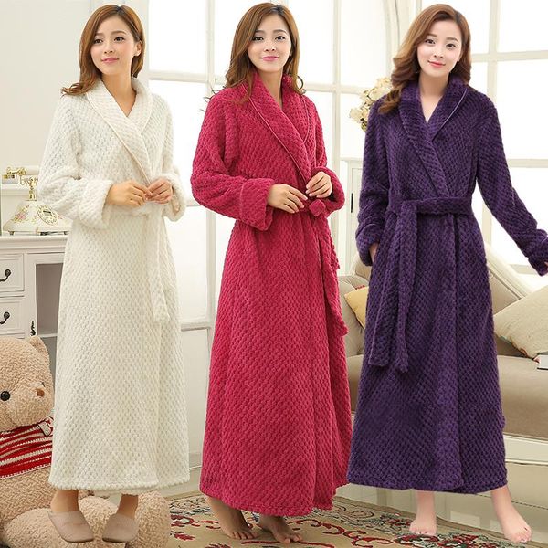 women extra long slim thermal jacquard flannel bathrobe winter plus size pregnant warm bath robe zipper dressing gown men robes, Black;red
women extra long slim thermal jacquard flannel bathrobe winter plus size pregnant warm bath robe zipper dressing gown men robes, Black;red