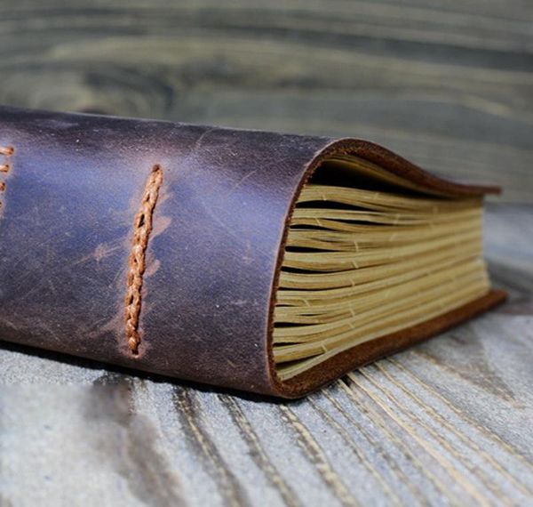 Retro Handmade Leather Diary Notebook Sketchbook Travel Journal Vintage Blank Writing Paper Nots Gifts Bbymhj Bdesports