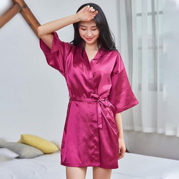 lady kimono bathrobe gown sleepwear satin silky robe nightgown nightwear soft bridal wedding gift intimate lingerie, Black;red
lady kimono bathrobe gown sleepwear satin silky robe nightgown nightwear soft bridal wedding gift intimate lingerie, Black;red