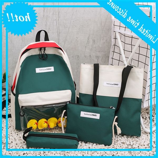 multi piece canvas women's 2020 new personality junior high school college wind book backpack
multi piece canvas women's 2020 new personality junior high school college wind book backpack