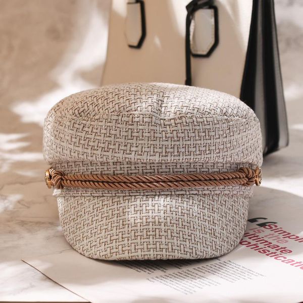 stingy brim hats 202101-ja-shi9304 spring rope decoration tweed plaid fabric leisure lady octagonal hat men women visors cap, Blue;gray
stingy brim hats 202101-ja-shi9304 spring rope decoration tweed plaid fabric leisure lady octagonal hat men women visors cap, Blue;gray