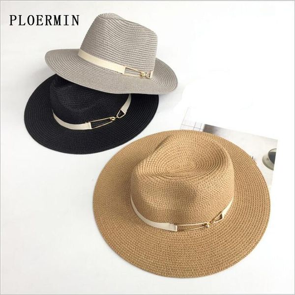 ploermin summer straw fashion jazz hat for women outdoor lady wide brim fedora panama cap ribbon decoration holiday beach hats, Blue;gray
ploermin summer straw fashion jazz hat for women outdoor lady wide brim fedora panama cap ribbon decoration holiday beach hats, Blue;gray