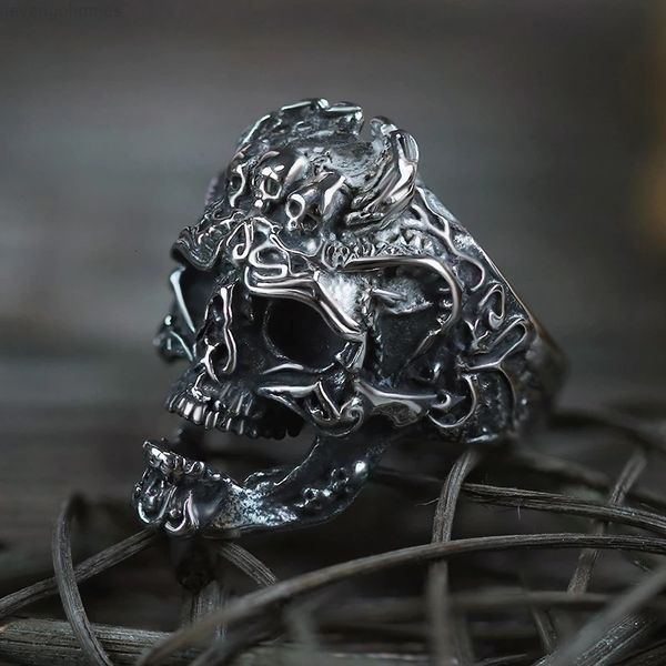 316l stainless steel skull dragon ring punk men biker finger rings skeletons mens fashion jewelry size 8-13, Silver
316l stainless steel skull dragon ring punk men biker finger rings skeletons mens fashion jewelry size 8-13, Silver