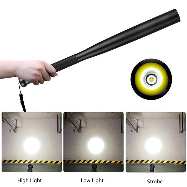 flashlights torches k-star emergency anti-theft stick led waterproof super bright