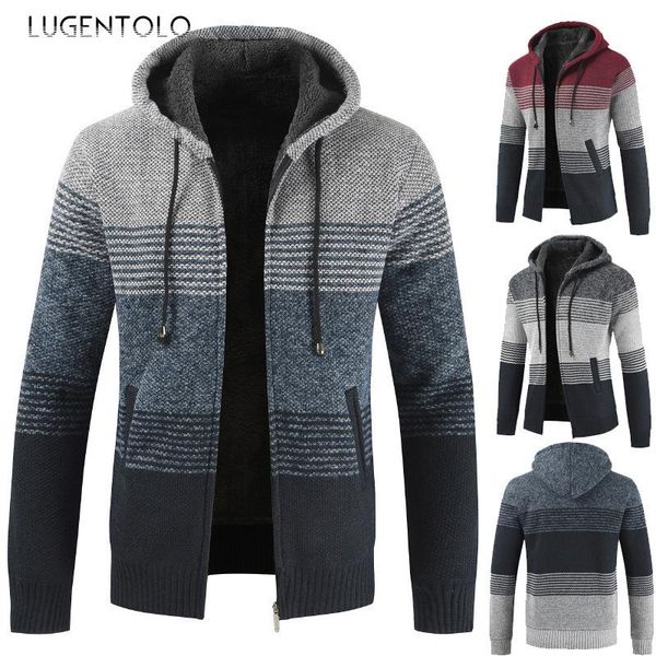 men's sweaters cardigan sweater men casual hooded autumn long sleeve zipper stripe large size thicken lugentolo, White;black
men's sweaters cardigan sweater men casual hooded autumn long sleeve zipper stripe large size thicken lugentolo, White;black
