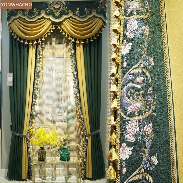 curtain & drapes custom curtains elegant luxury american simple dark green stitching cotton linen cloth blackout tulle valance drape b8031
curtain & drapes custom curtains elegant luxury american simple dark green stitching cotton linen cloth blackout tulle valance drape b8031