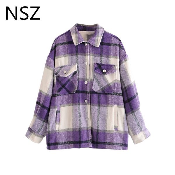 nsz women oversized plaid jacket checked shirt coat loose casual coat fall winter outerwear streetwear 1015, Black;brown
nsz women oversized plaid jacket checked shirt coat loose casual coat fall winter outerwear streetwear 1015, Black;brown
