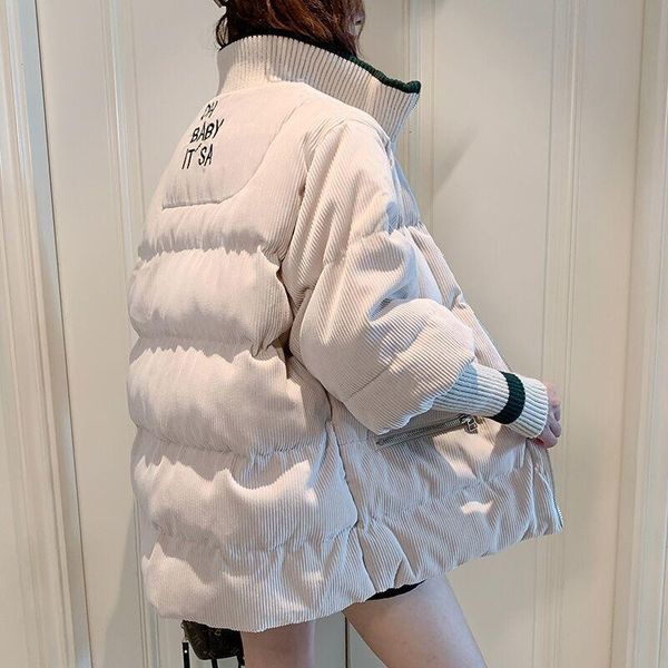 women's down & parkas corduroy padded jacket short loose 2021 winter parka clothes thick warm women bread female coat, Black
women's down & parkas corduroy padded jacket short loose 2021 winter parka clothes thick warm women bread female coat, Black